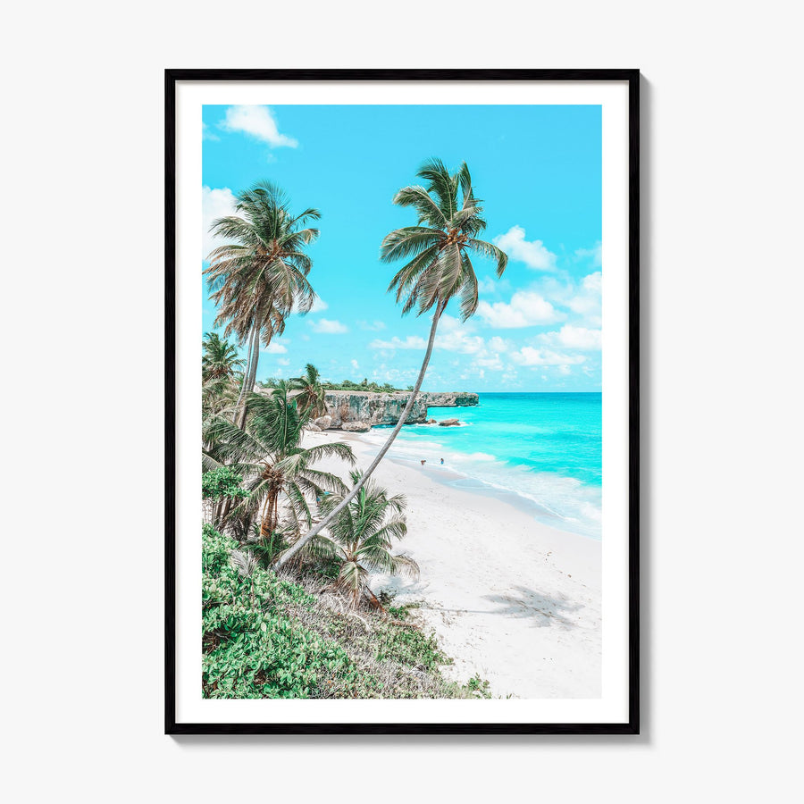 Barbados Photo Poster, framed poster mockup, white border