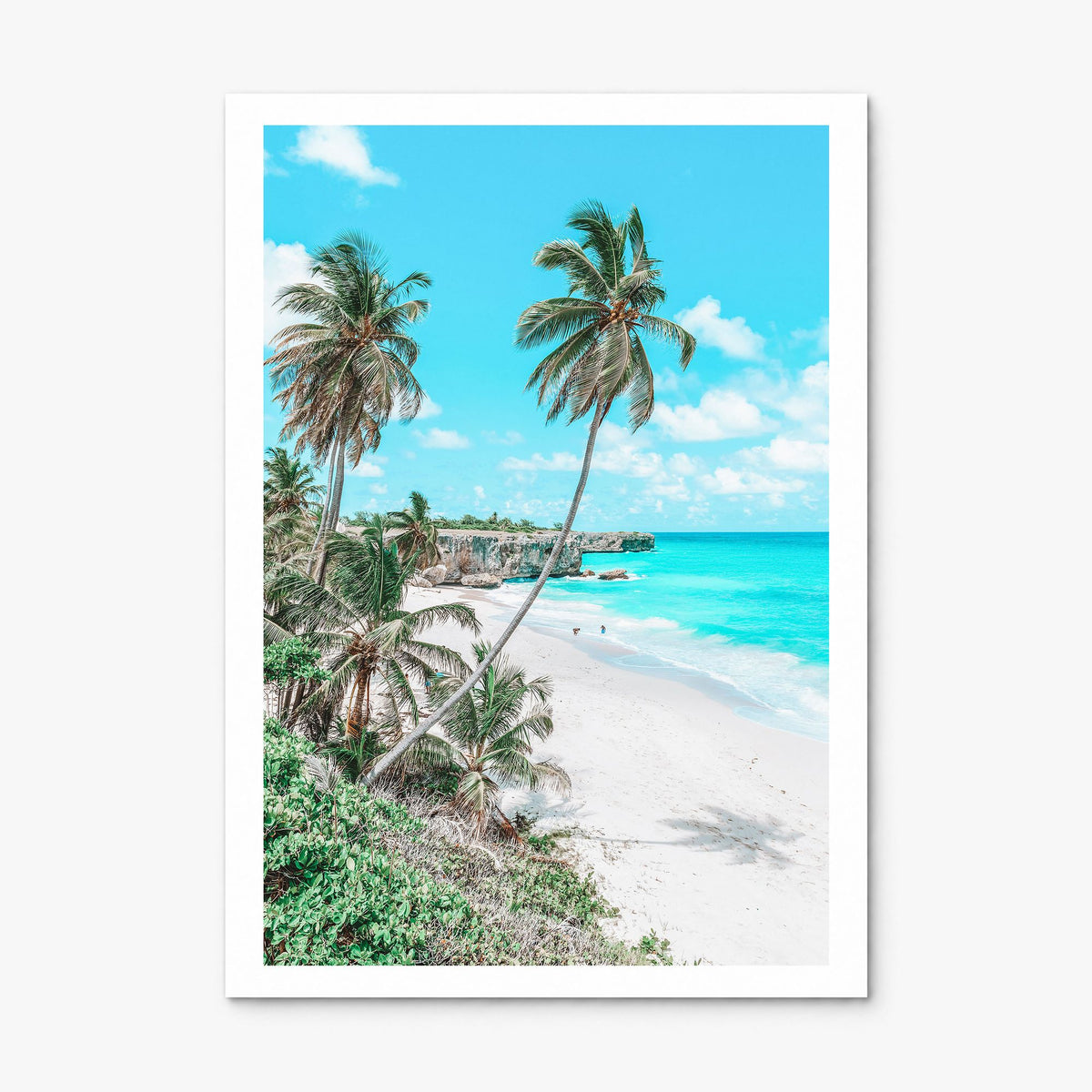 Barbados Photo Poster, print only (unframed), white border