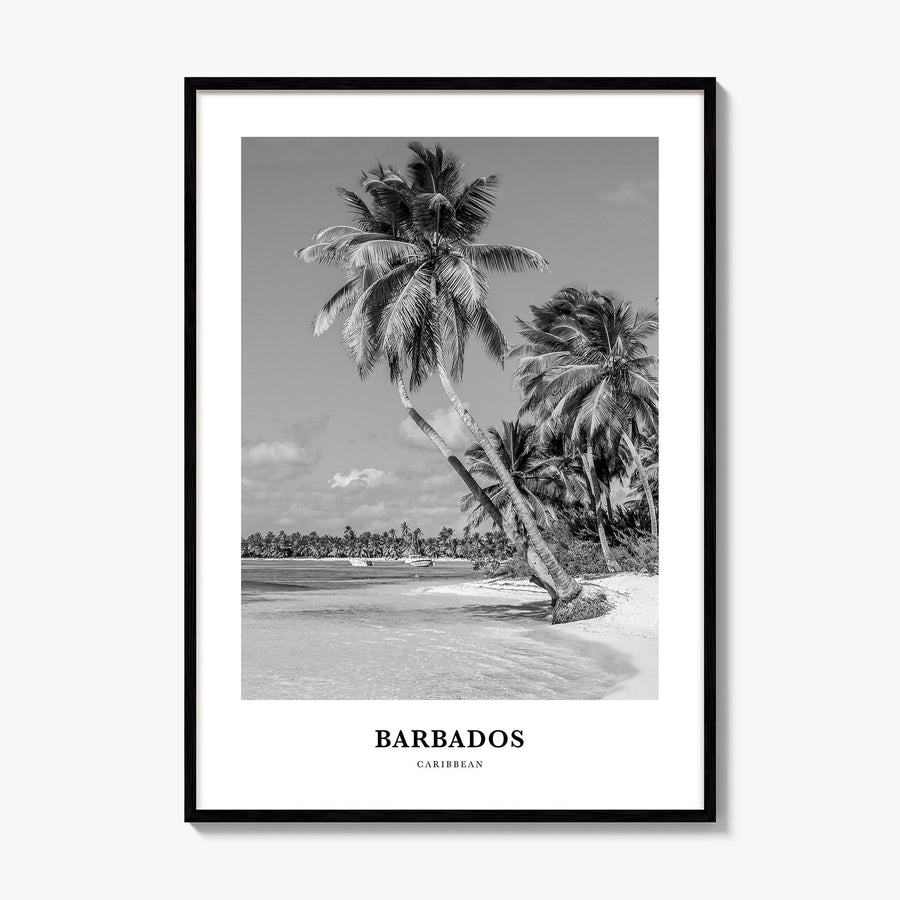 Barbados Classic No 2 Poster, framed poster mockup