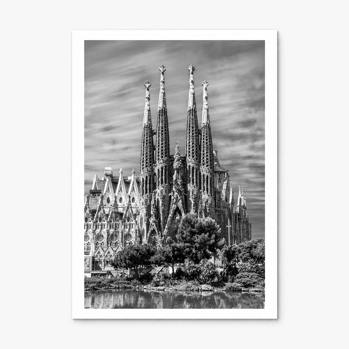 Barcelona Photo No 2 Poster, print only (unframed), white border