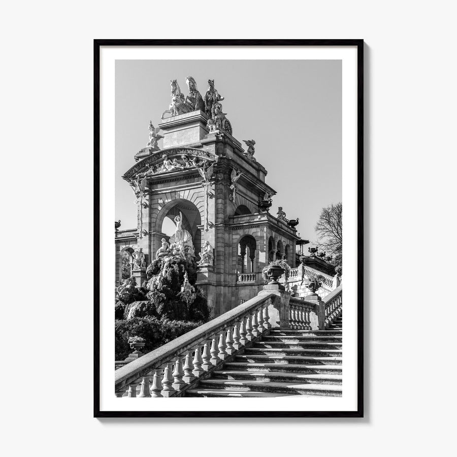 Barcelona Photo No 3 Poster, framed poster mockup, white border