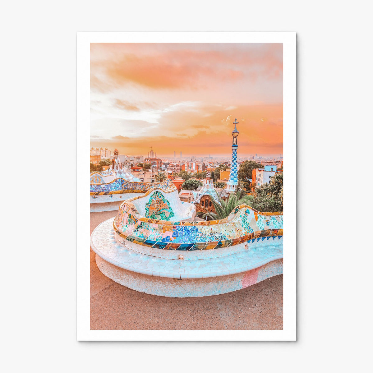 Barcelona Photo No 2 Poster, print only (unframed), white border