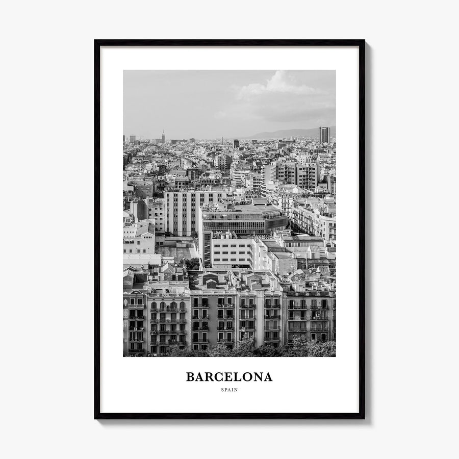 Barcelona Classic No 4 Poster, framed poster mockup