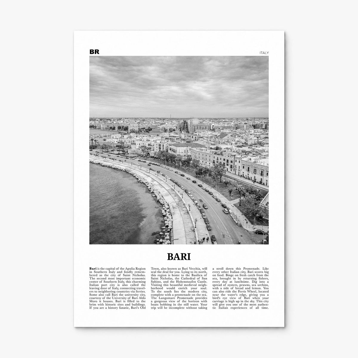 Bari Newspaper Poster, print only (unframed)