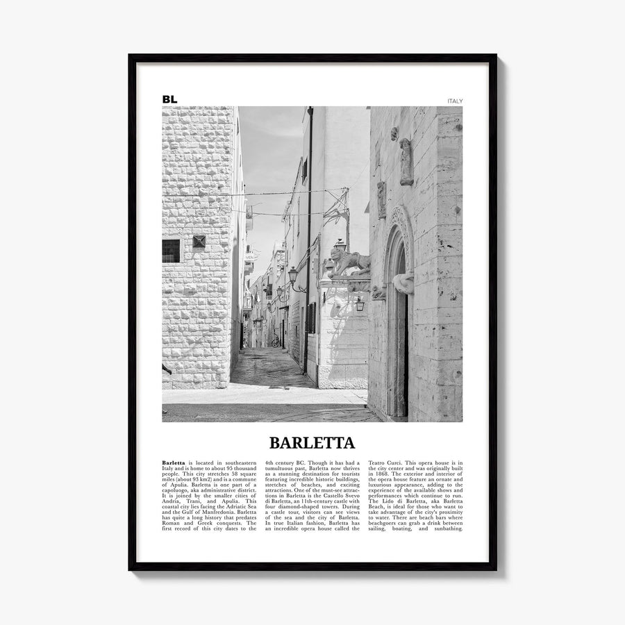 Barletta Newspaper Poster, framed poster mockup