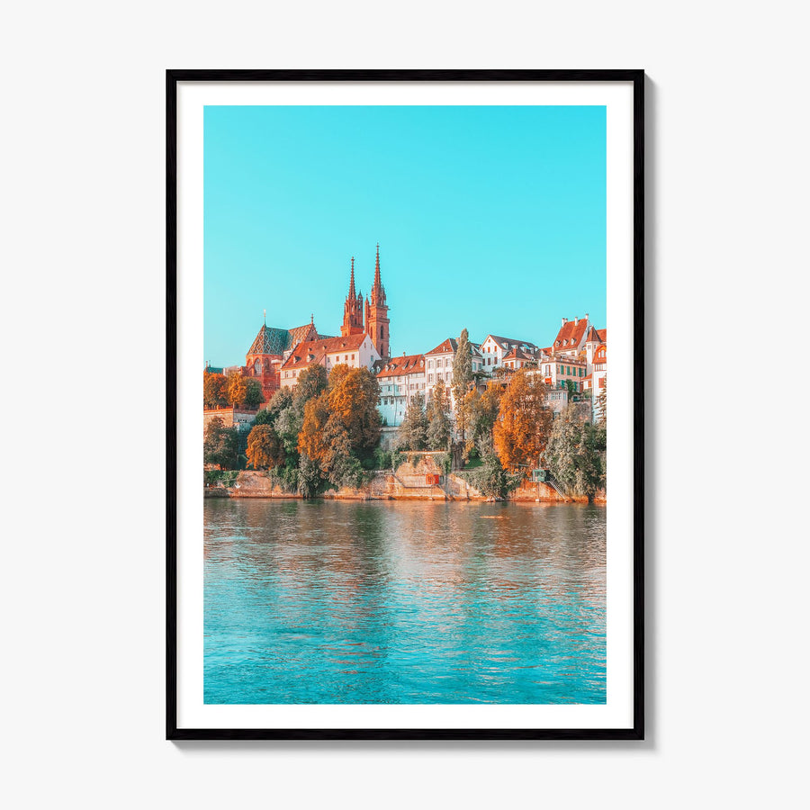 Basel Photo Poster, framed poster mockup, white border