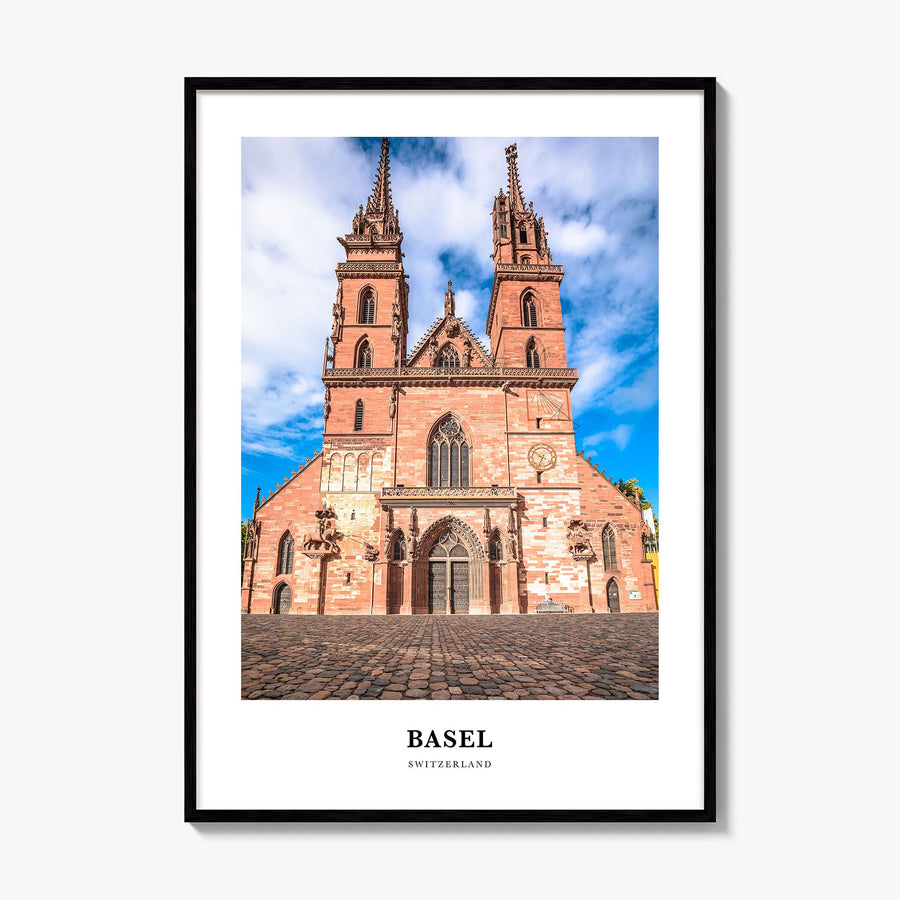 Basel Classic Poster, framed poster mockup