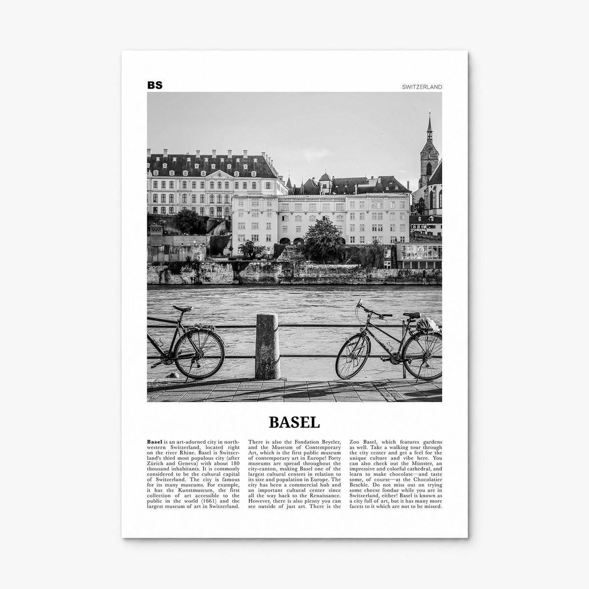 Basel Newspaper No 1 Poster, print only (unframed)