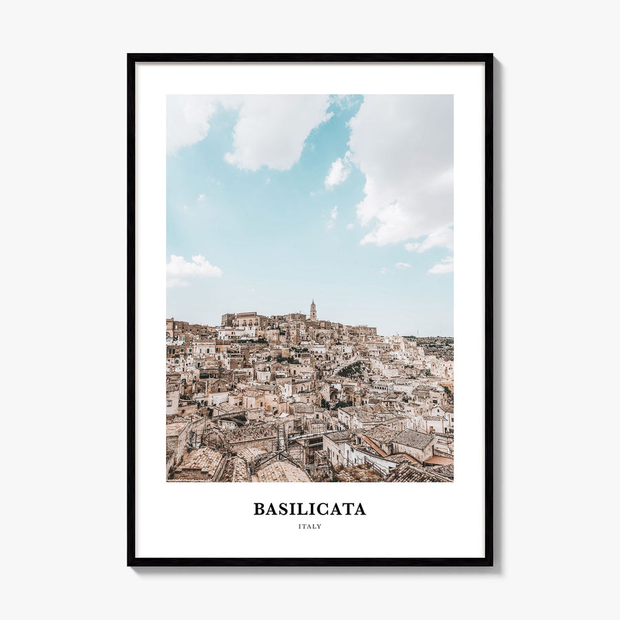 Basilicata Classic Poster, framed poster mockup