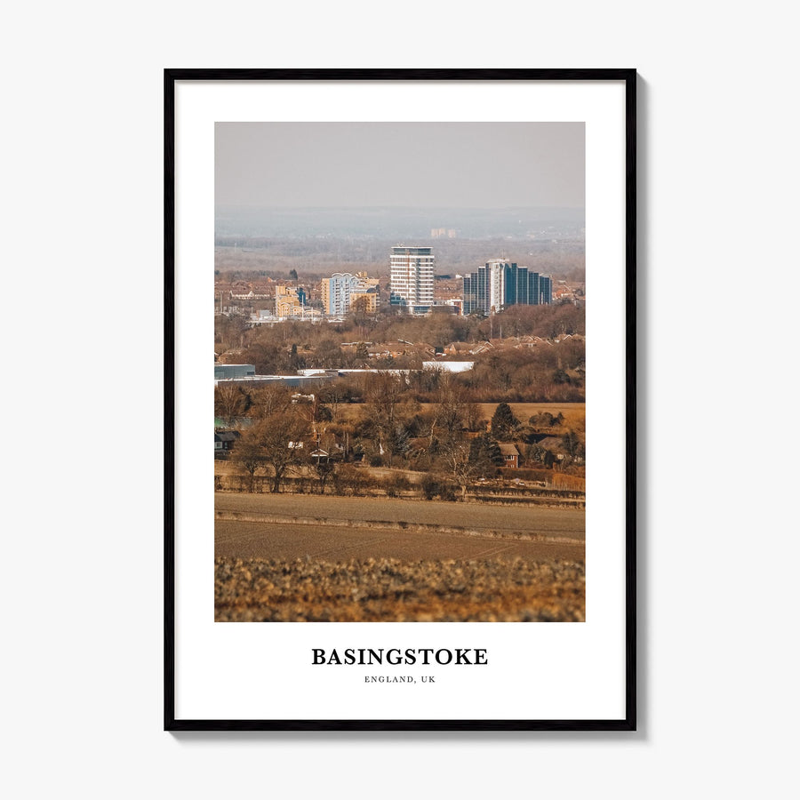 Basingstoke Classic Poster, framed poster mockup
