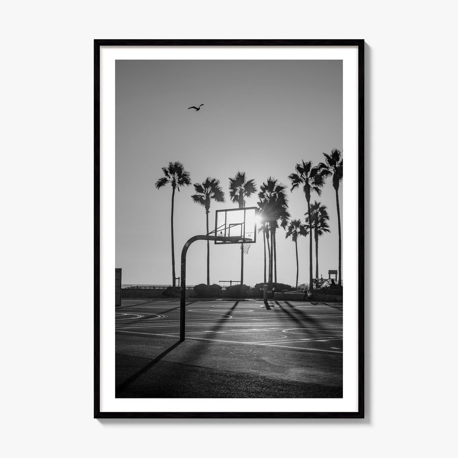 Basketball Court Photo No 4 Poster, framed poster mockup, white border