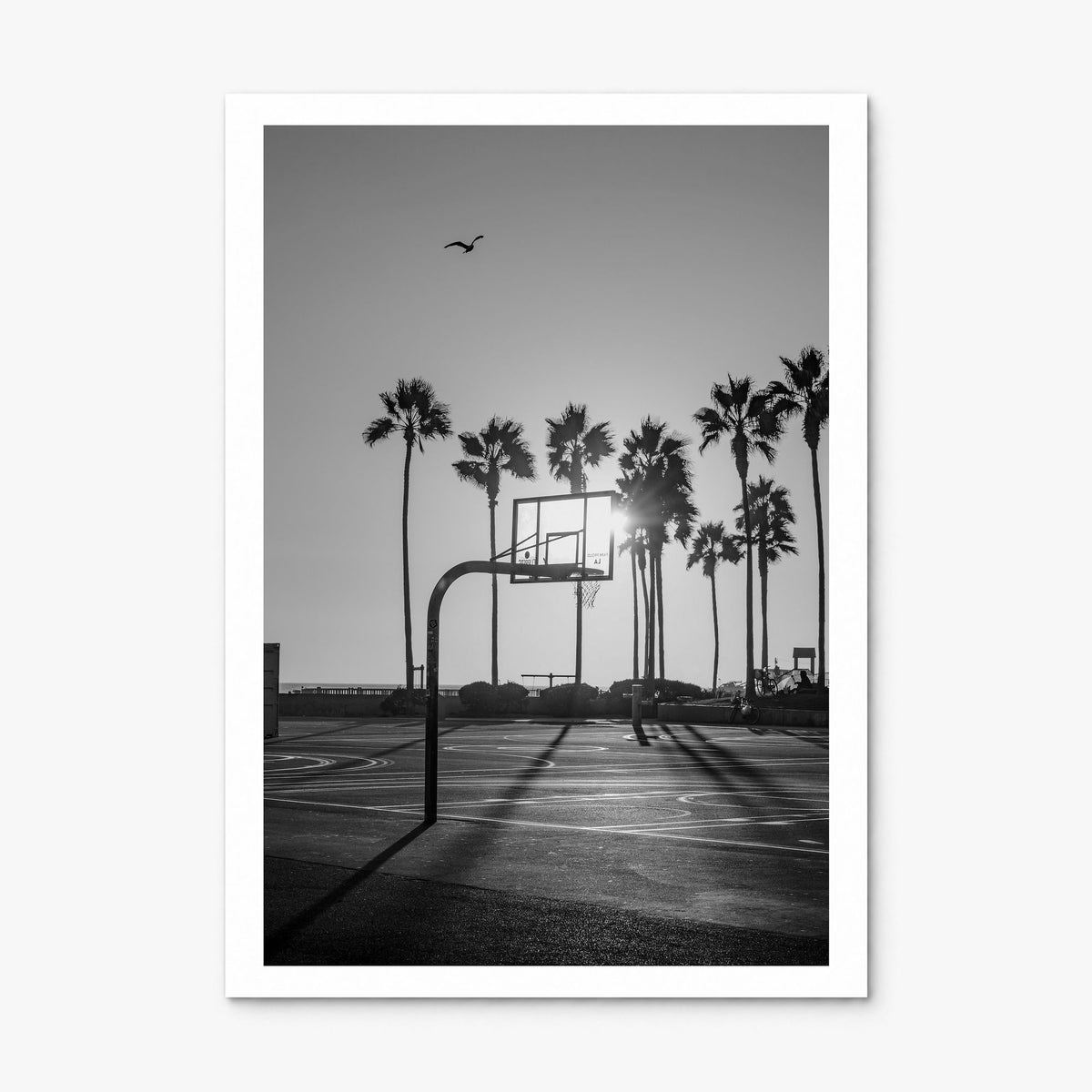 Basketball Court Photo No 4 Poster, print only (unframed), white border