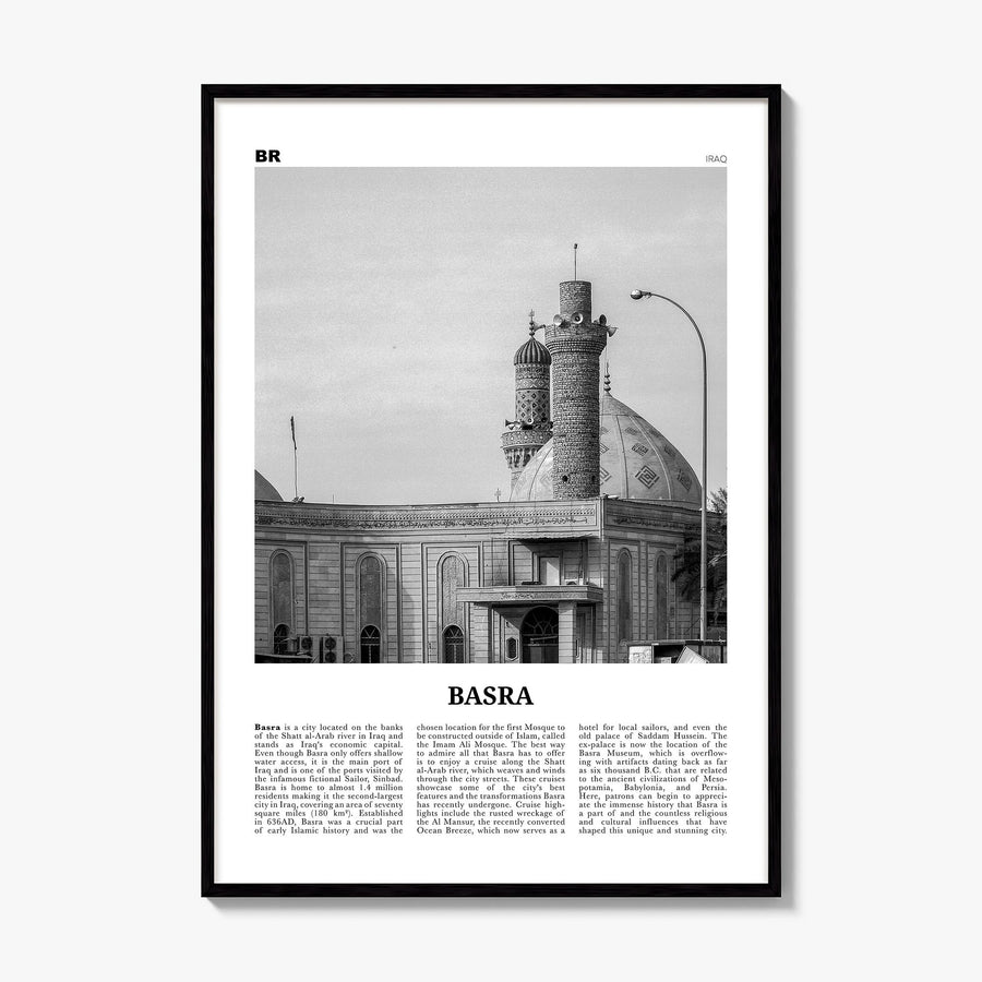 Basra Newspaper Poster, framed poster mockup