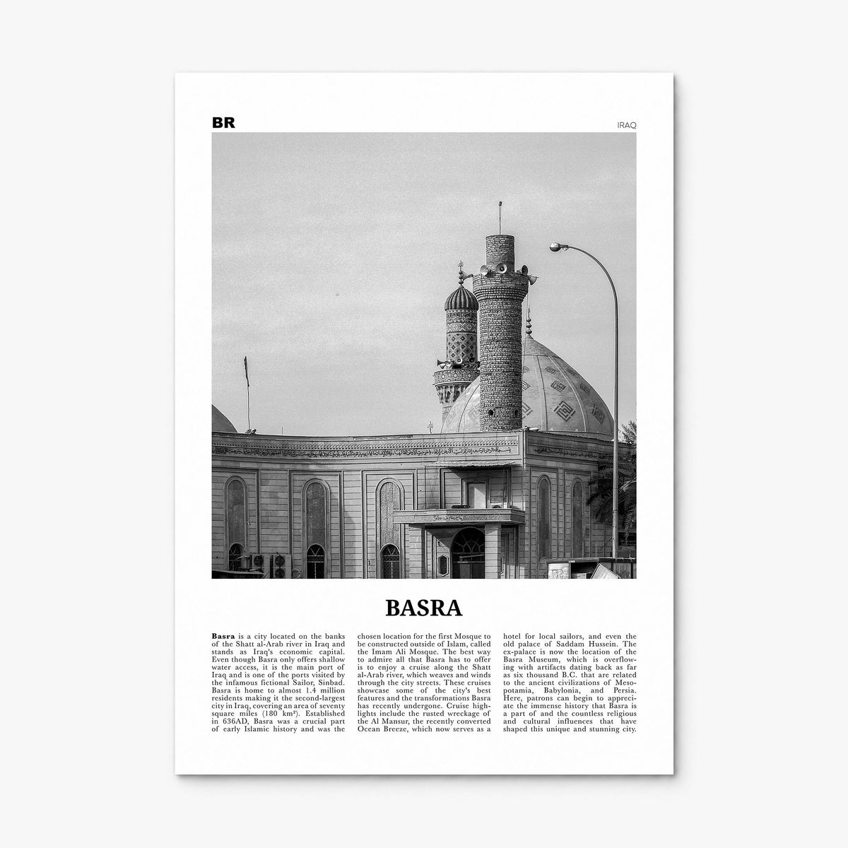 Basra Newspaper Poster, print only (unframed)