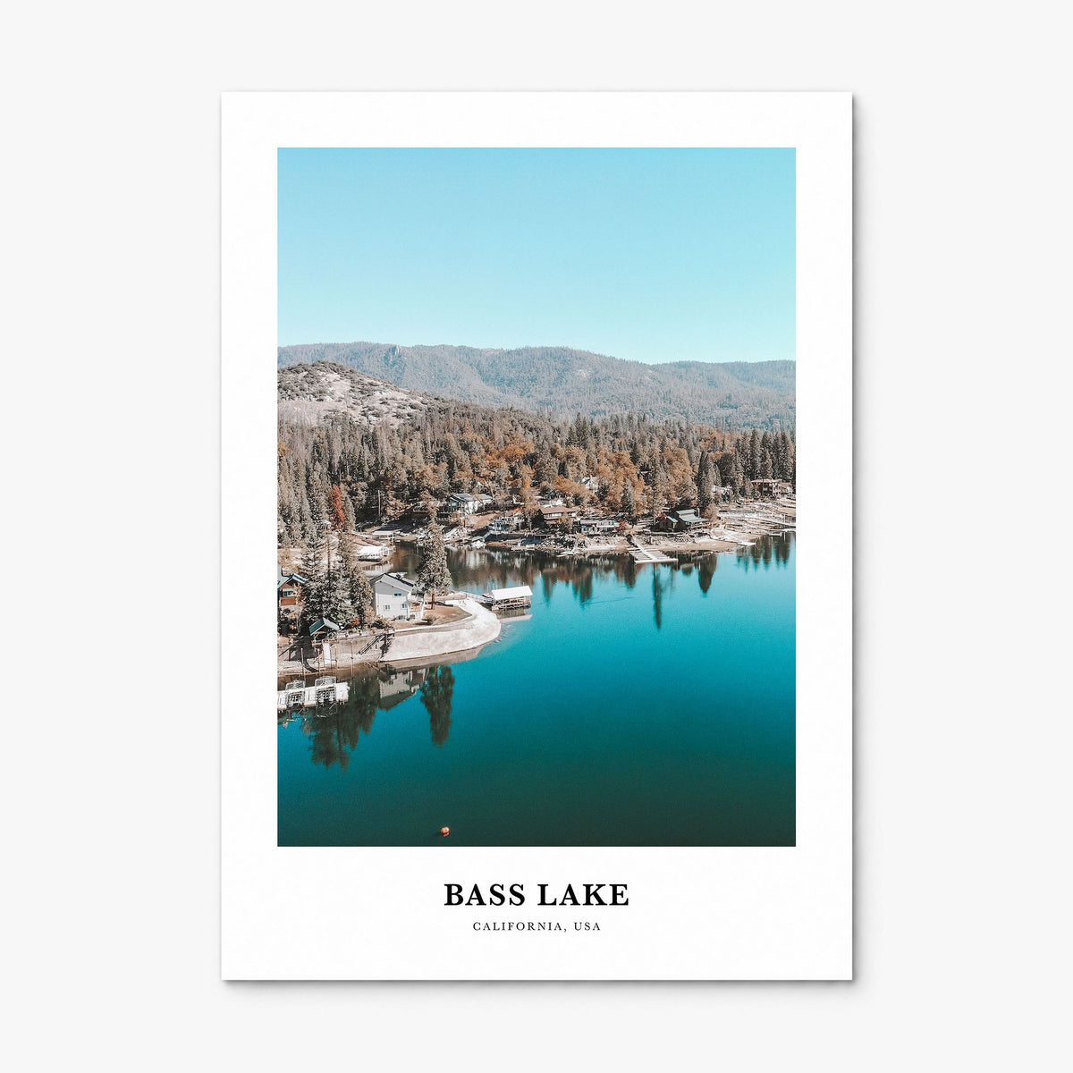 Bass Lake Classic Poster, print only (unframed)