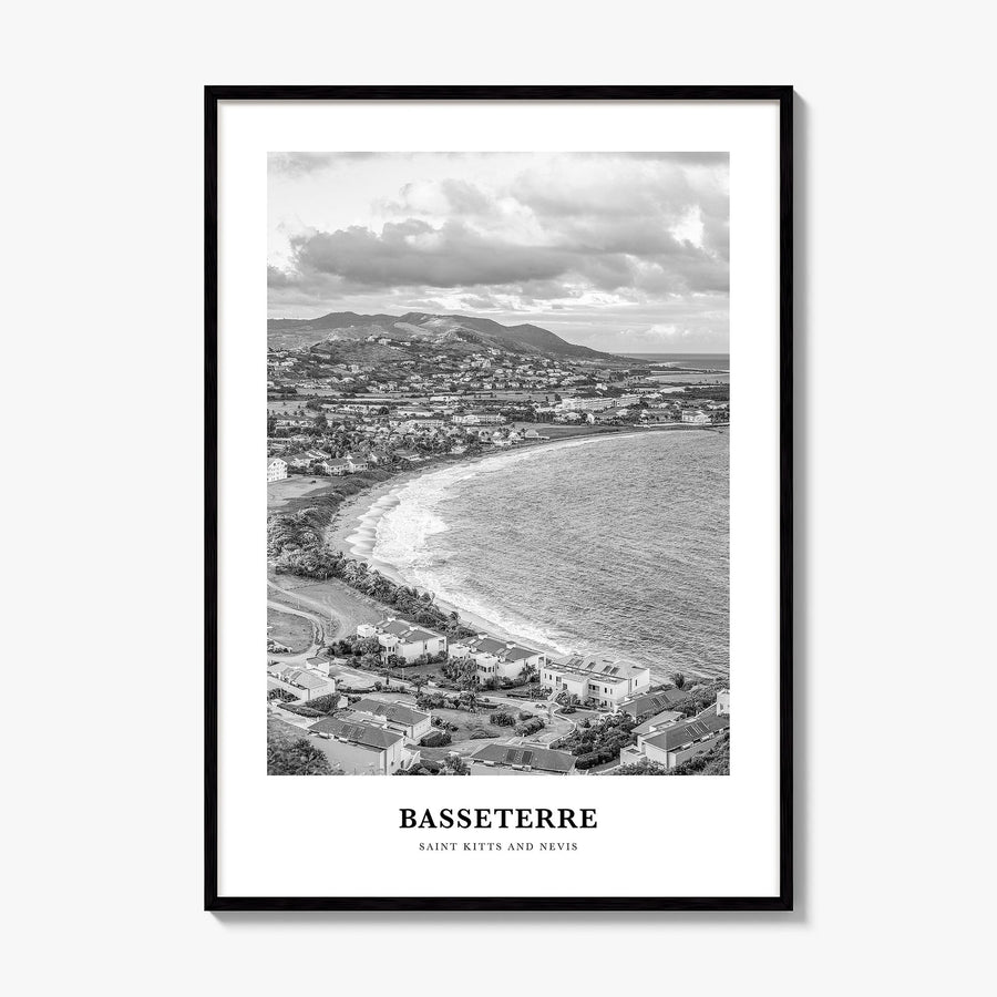 Basseterre Classic Poster, framed poster mockup