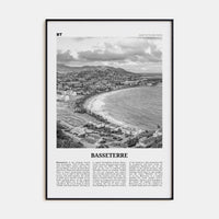 Basseterre Poster None / 8x12 in Nbourhood Travel B&W Poster