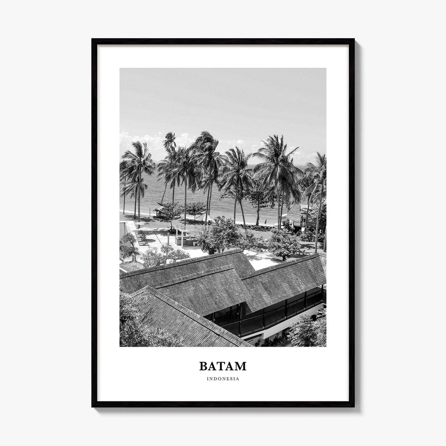 Batam Classic Poster, framed poster mockup