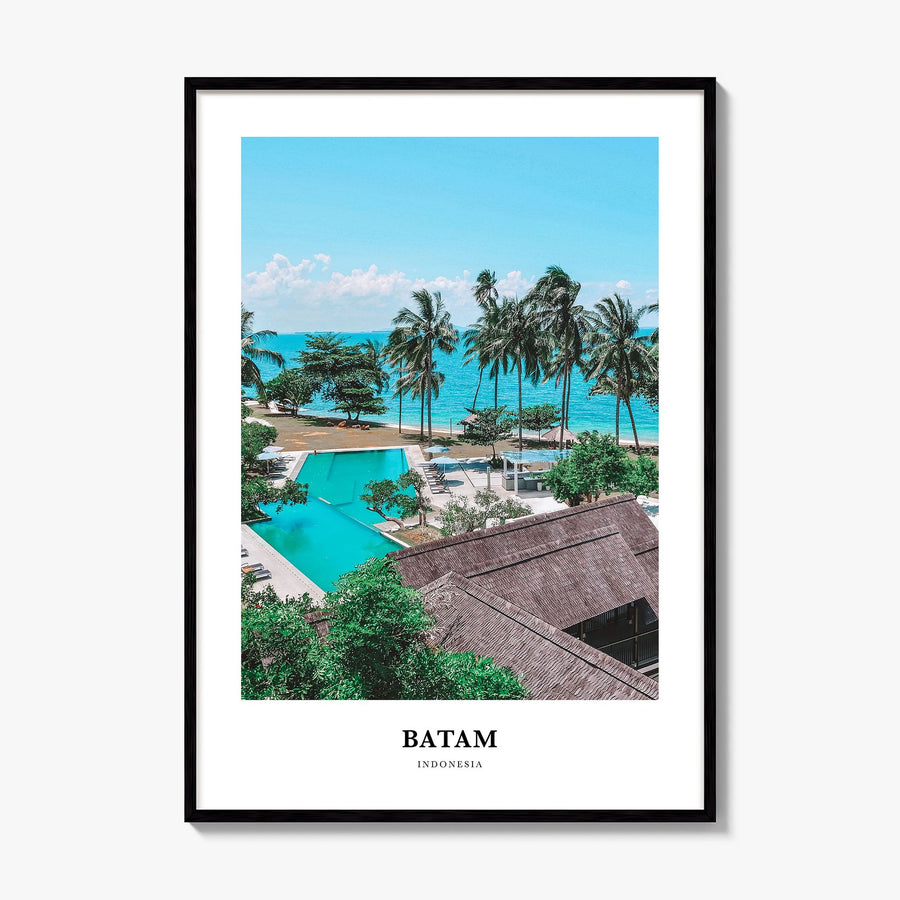 Batam Classic Poster, framed poster mockup