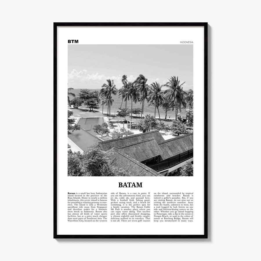 Batam Newspaper Poster, framed poster mockup