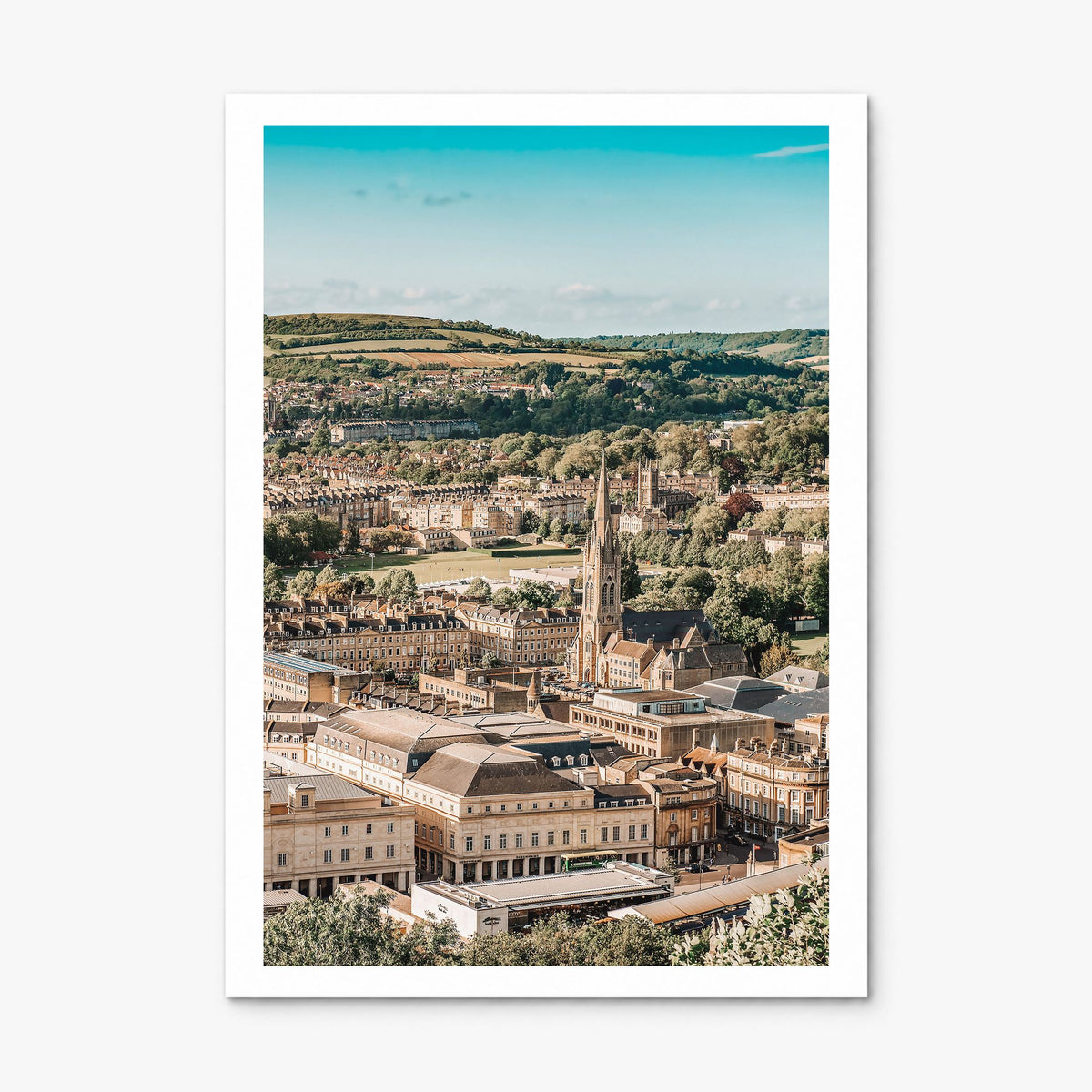 Bath Photo Poster, print only (unframed), white border