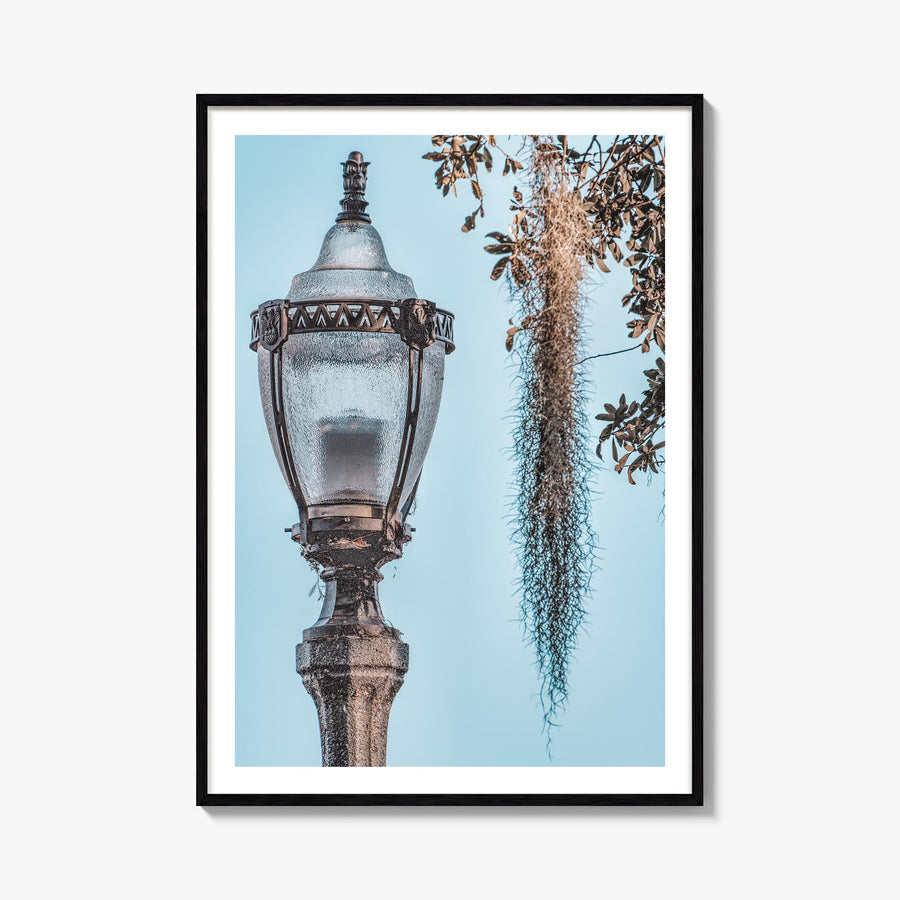 Baton Rouge no. 3 colorful photo poster of Louisiana, USA – vertical wall art, unframed print shown in interior mockup
