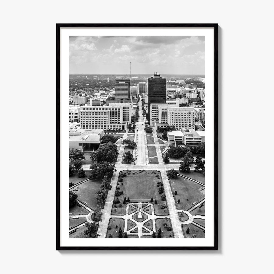 Baton Rouge Photo Poster, framed poster mockup, white border