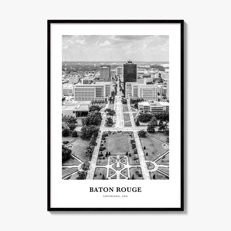 Baton Rouge Classic Poster, framed poster mockup