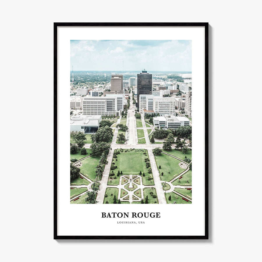 Baton Rouge Classic Poster, framed poster mockup