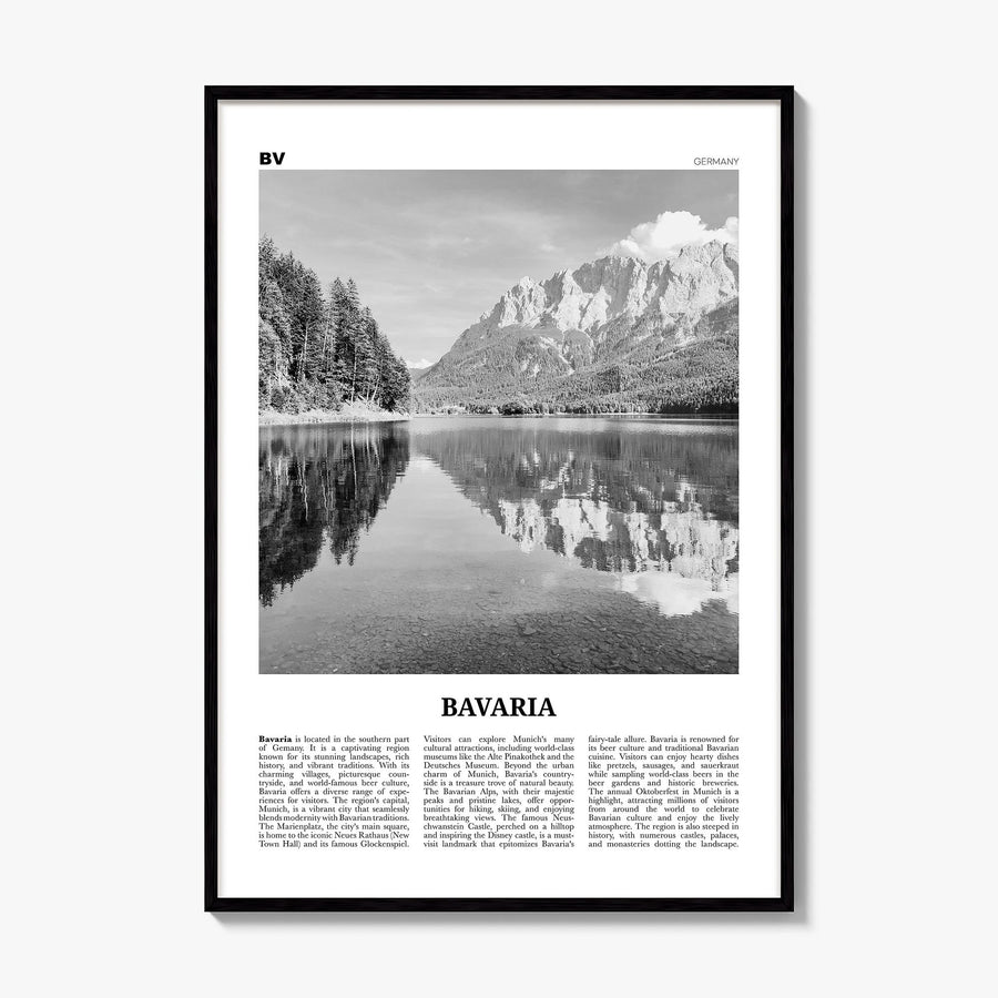 Bavaria Newspaper Poster, framed poster mockup
