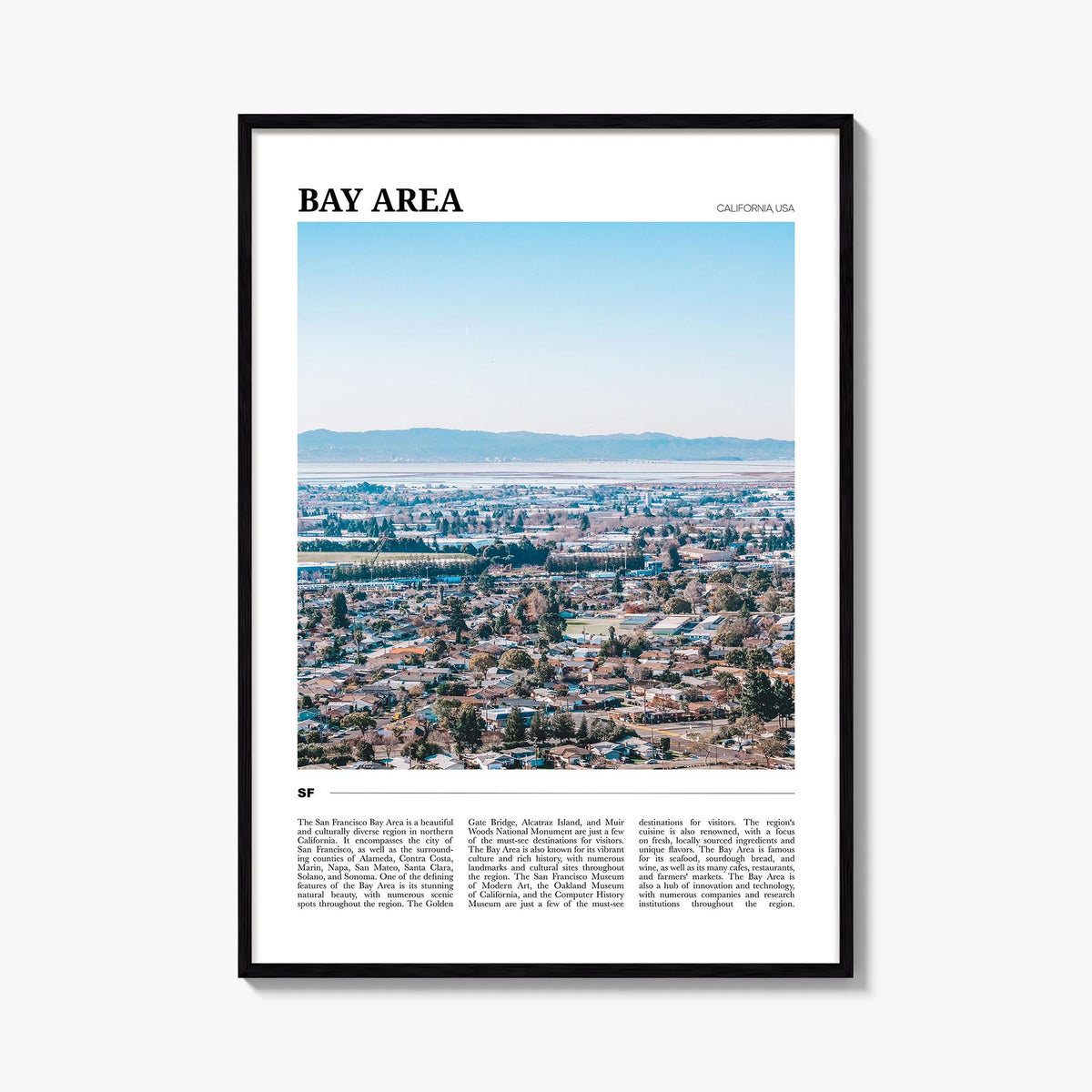 Bay Area Travel No 1 Poster