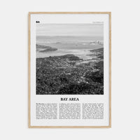 Bay Area No 2 Poster Natural Wood / 8x12 in Nbourhood Travel B&W Poster