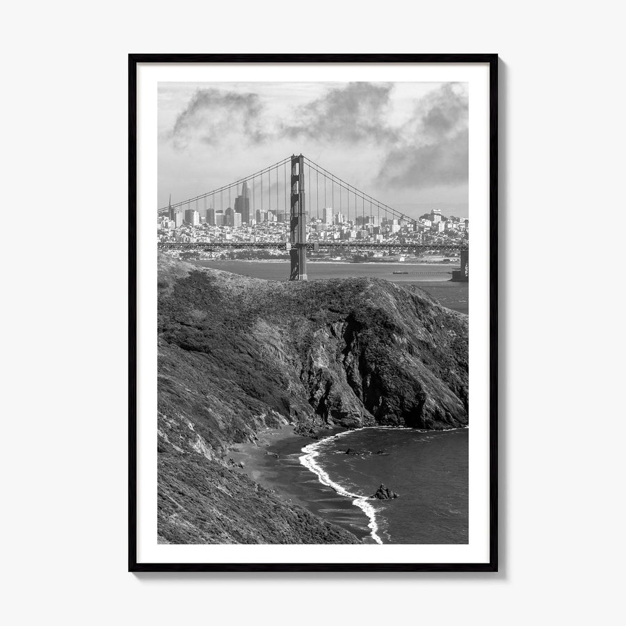 Bay Area Photo Poster, framed poster mockup, white border