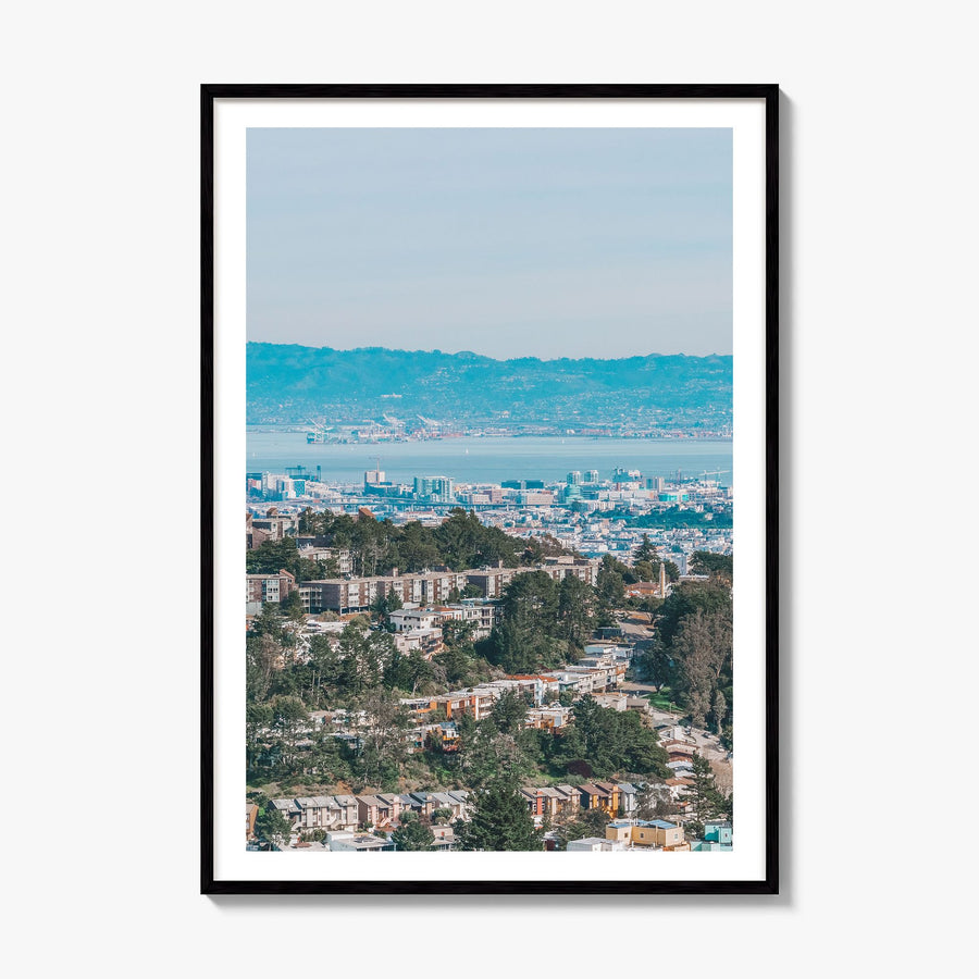 Bay Area Photo No 1 Poster, framed poster mockup, white border