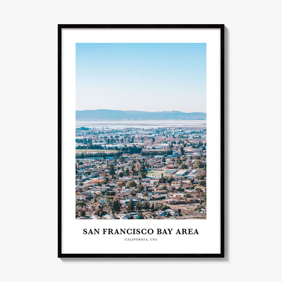 San Francisco Bay Area Classic No 1 Poster, framed poster mockup