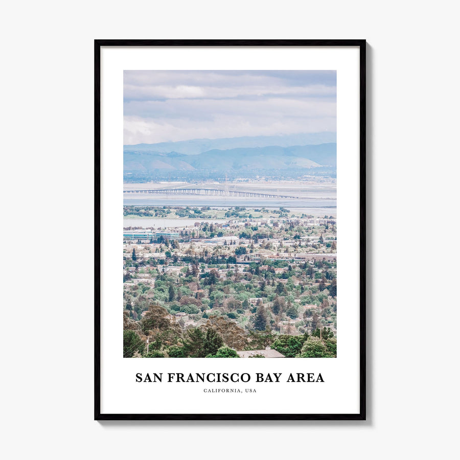 San Francisco Bay Area Classic No 2 Poster, framed poster mockup