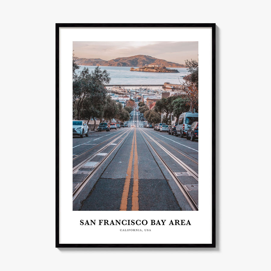 San Francisco Bay Area Classic No 3 Poster, framed poster mockup