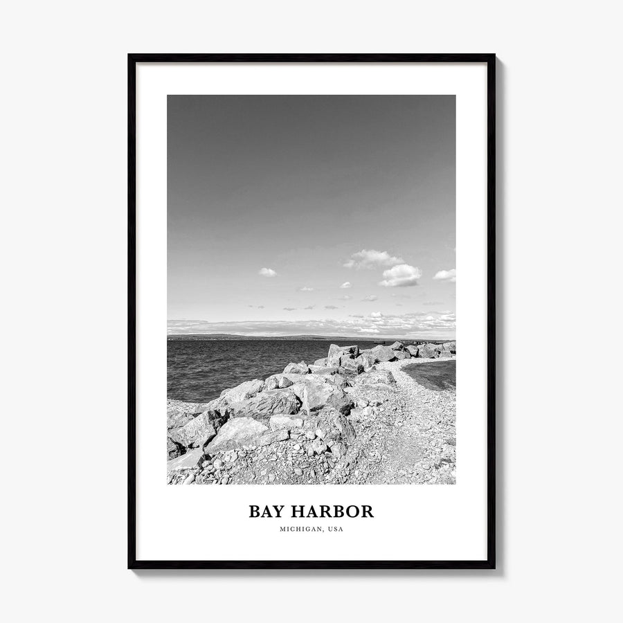 Bay Harbor Classic Poster, framed poster mockup