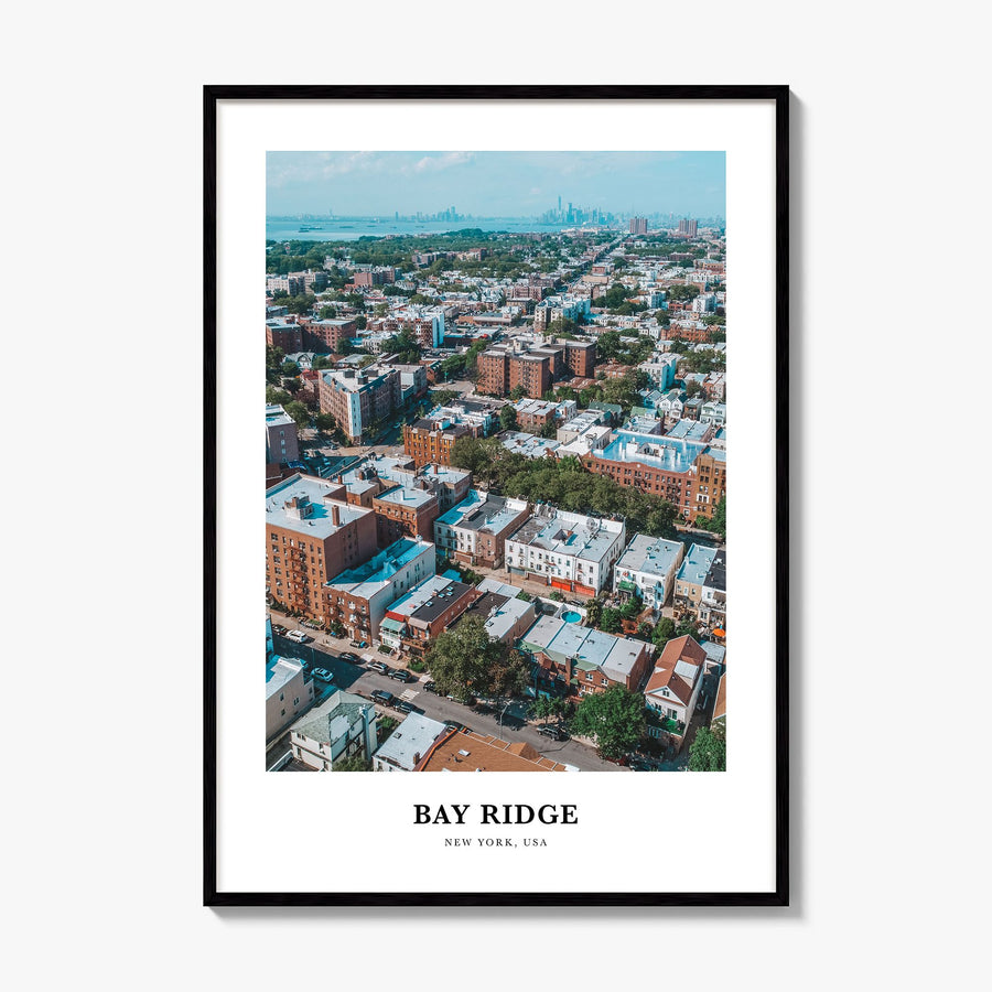 Bay Ridge Classic Poster, framed poster mockup