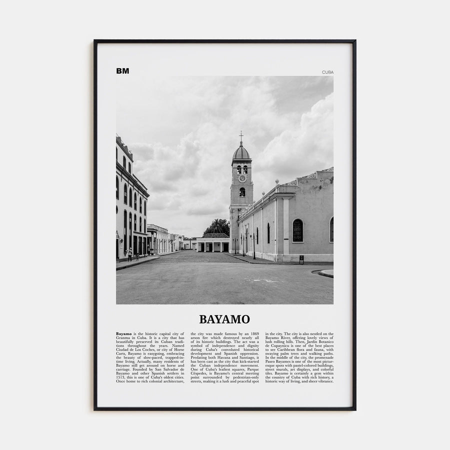 Bayamo Poster None / 8x12 in Nbourhood Travel B&W Poster