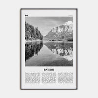 Bayern Poster None / 8x12 in Nbourhood Travel B&W Poster