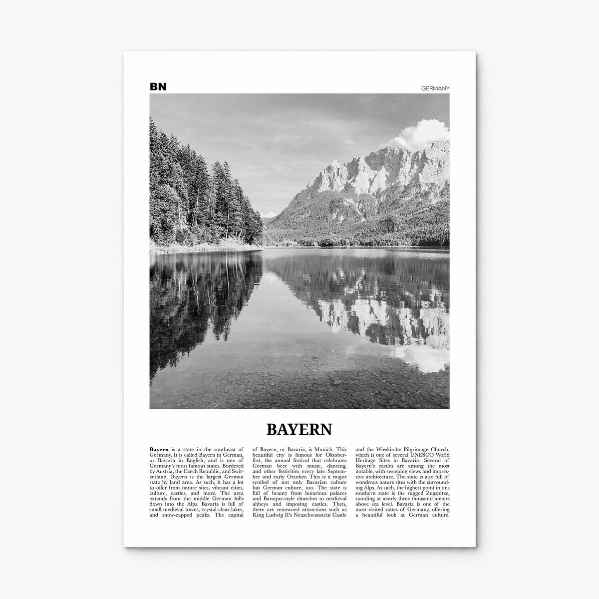 Bayern Newspaper Poster, print only (unframed)