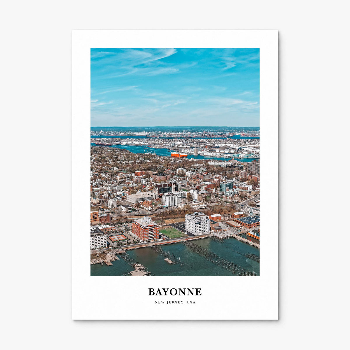 Bayonne, New Jersey Classic Poster, print only (unframed)