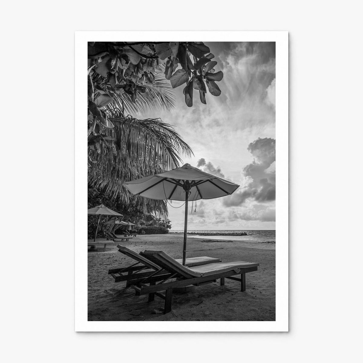 Beach Photo No 1 Poster, print only (unframed), white border