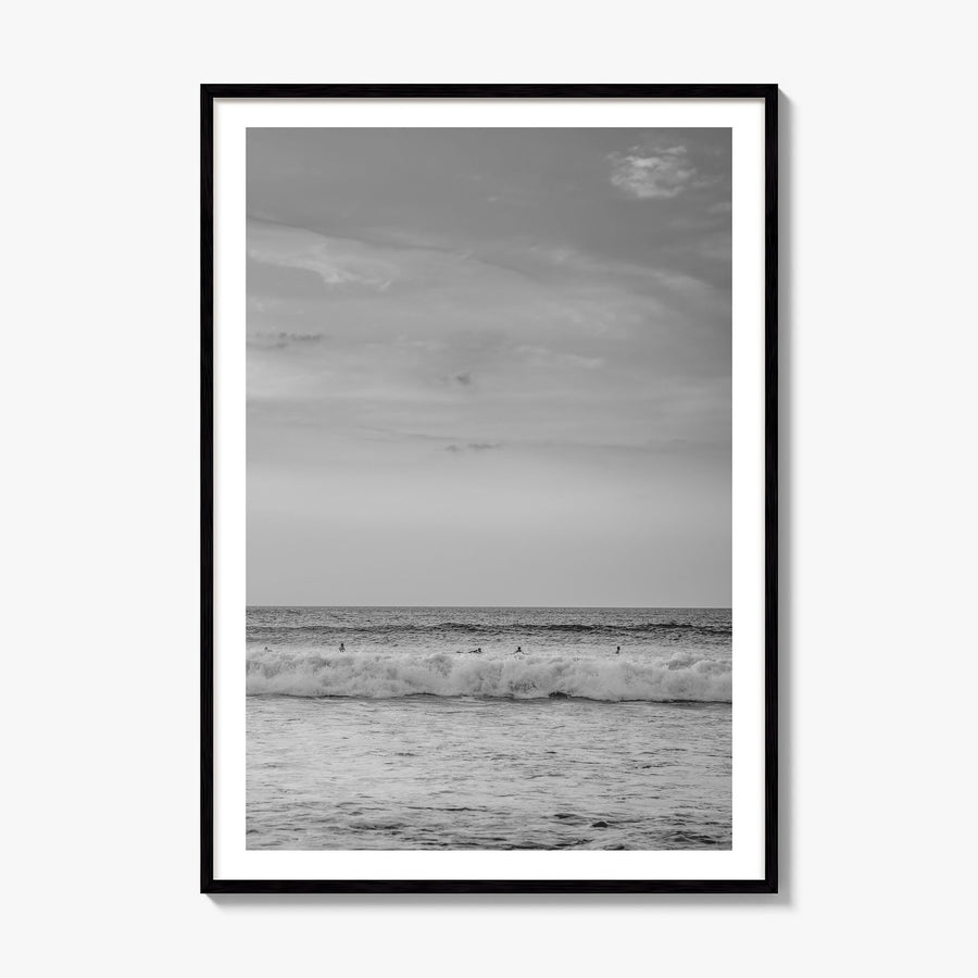 Beach Photo No 3 Poster, framed poster mockup, white border