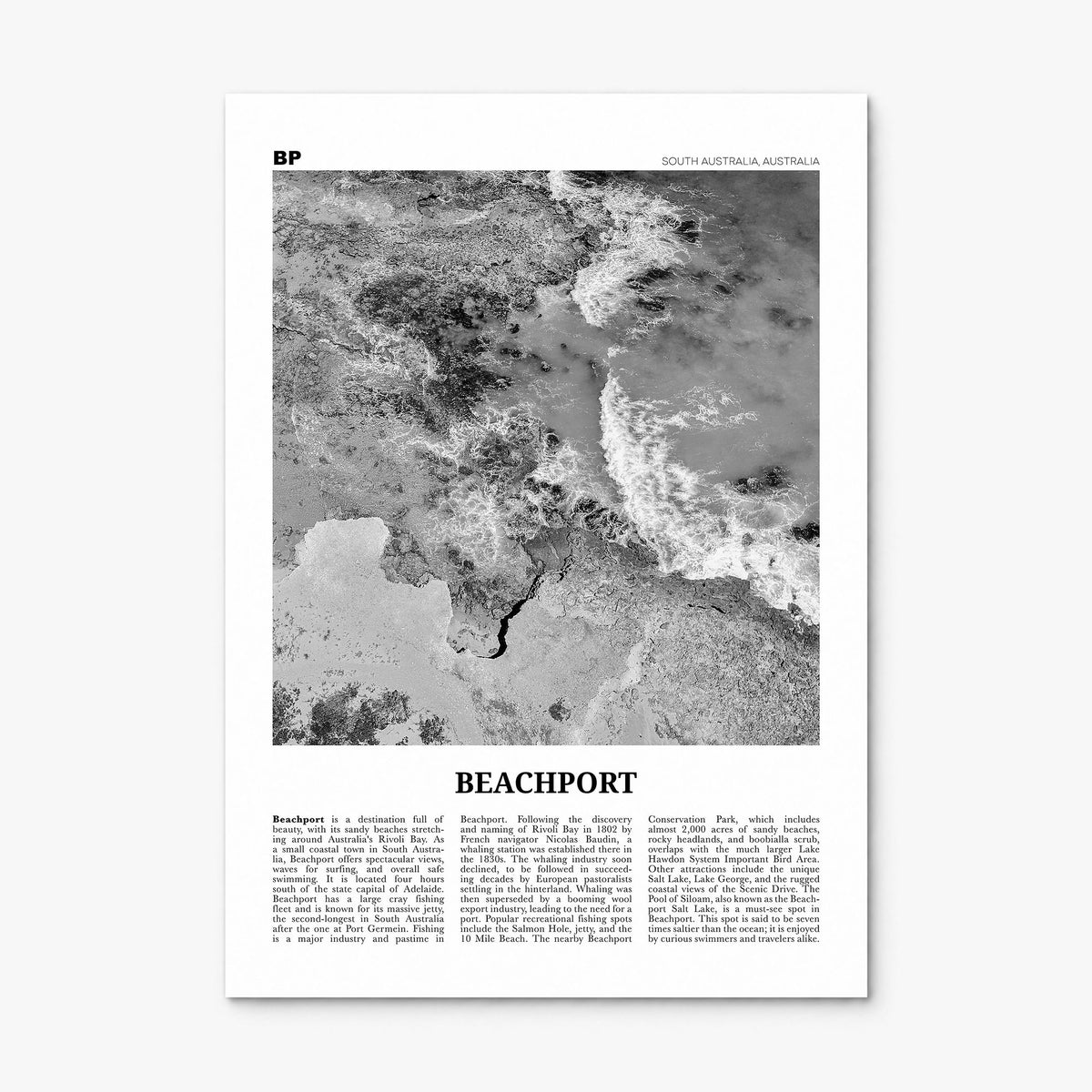 Beachport Newspaper No 2 Poster, print only (unframed)