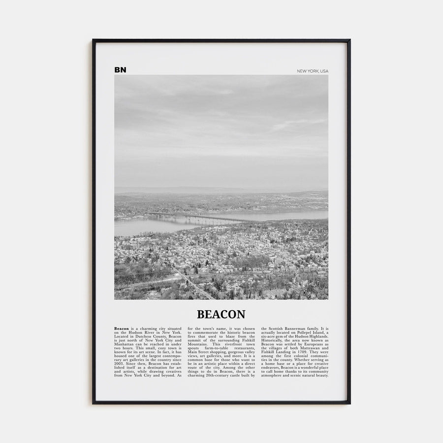 Beacon Poster None / 8x12 in Nbourhood Travel B&W Poster