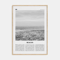 Beacon Poster Natural Wood / 8x12 in Nbourhood Travel B&W Poster