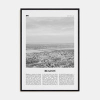 Beacon Poster Black Wood / 8x12 in Nbourhood Travel B&W Poster