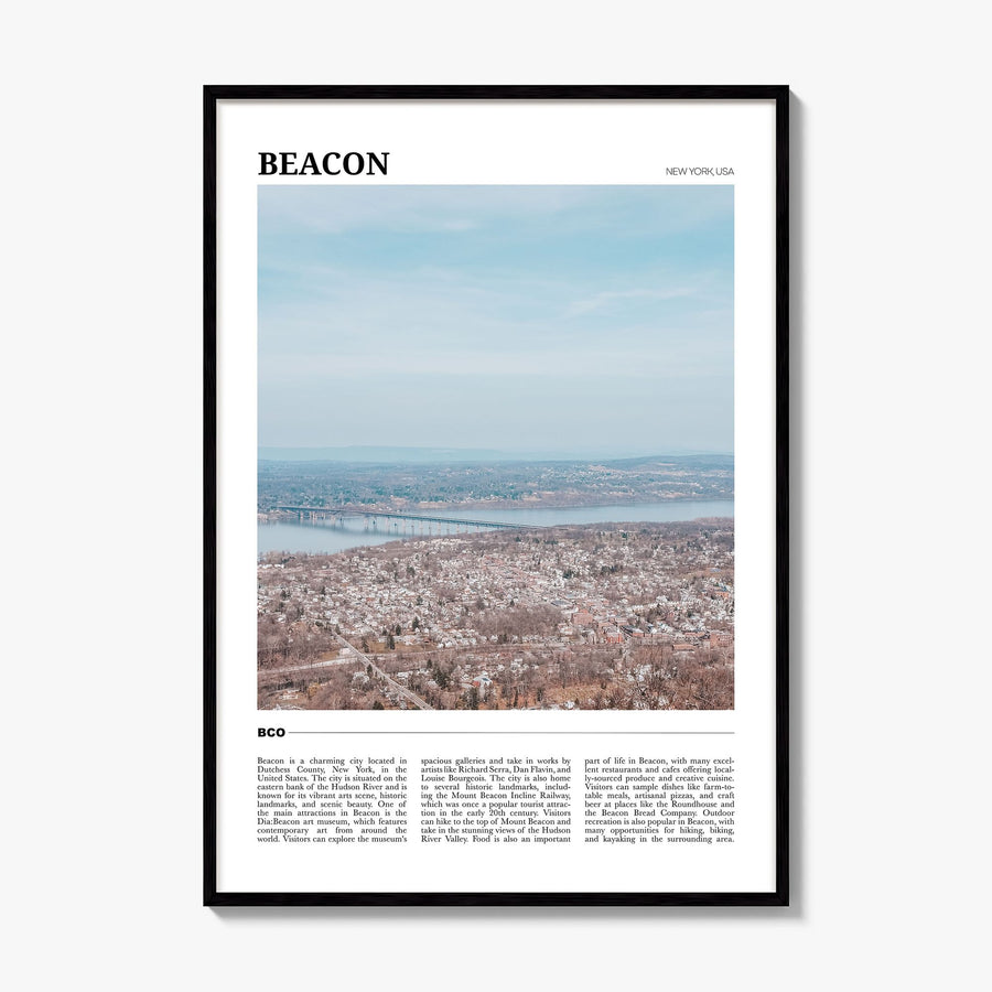 Beacon Travel Poster, framed poster mockup